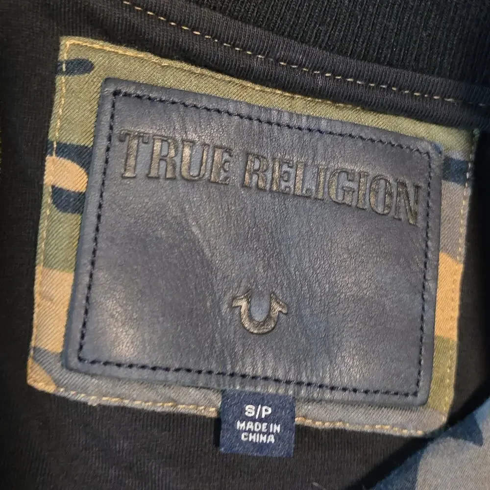 True Religion Camouflage Bomber Jacket Womens Size Small